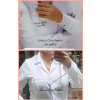 Jaleco Feminino Enfermagem Logo Personalizado - Sem Punho ou Com Punho